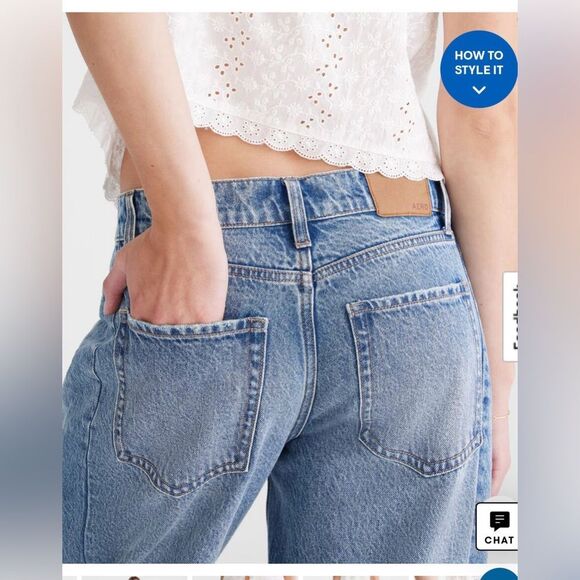 Aeropostale Barrel Jeans Size 0 - Picture 5 of 10